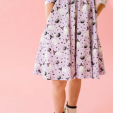 Emile Twirl Dress in Purple Cauldron