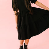 Puff Dress in Midnight