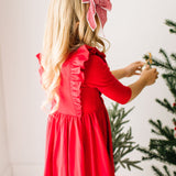 Adelisa Dress in Scarlet