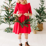 Adelisa Dress in Scarlet