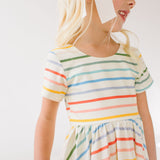 Classic Twirl in Primary Stripe