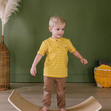 Alex Tee in Mustard Stripe