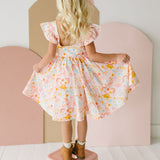 Olivia Twirl Dress in Dreamy Dino