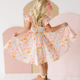 Olivia Twirl Dress in Dreamy Dino