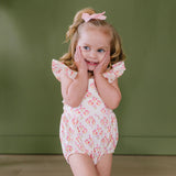 Emmy Romper in Floral Diamond