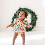 Quinn Poplin Romper in Vintage Ornament