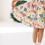 Aura Poplin Dress in Vintage Ornament