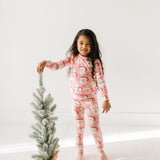 2 piece Bamboo Pajama in Santa Cocoa