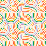Ruffle Skort in Primary Rainbow