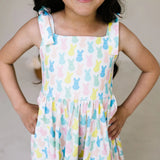 Valerie Dress in Marshmallow Bunny