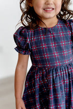 Load image into Gallery viewer, Aura Dress in Holiday Plaid
