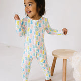 Zippy Bamboo Baby Pajama in Marshmallow Bunny