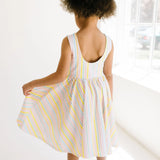 Tank Dress in Pastel Stripe