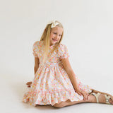 Aura Poplin Dress in Bunny Field