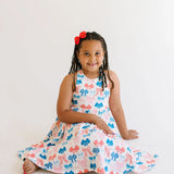 Sofia Dress in Patriotic Bows
