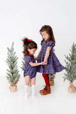 Load image into Gallery viewer, Aura Dress in Holiday Plaid
