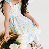 Valerie Dress in Marshmallow Bunny