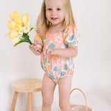 Puff Baby Romper in Soft Floral