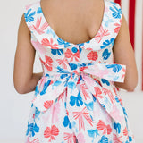 Lara Poplin Dress in Patriotic Bows