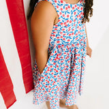 Tank Dress in Berries