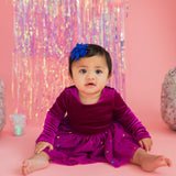 Carly Bubble in Deep Purple Confetti