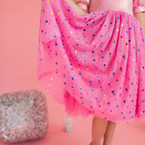 Diana Dress in Pink Confetti Lamè