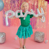 Confetti Tulle Skirt in Green