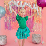 Confetti Tulle Skirt in Green