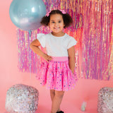 Confetti Tulle Skirt in Pink