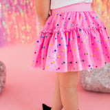 Confetti Tulle Skirt in Pink