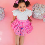 Confetti Tulle Skirt in Pink