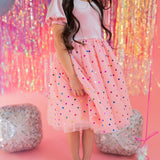 Diana in Soft Pink Confetti