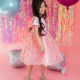 Diana in Soft Pink Confetti