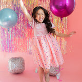 Diana in Soft Pink Confetti