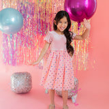 Diana in Soft Pink Confetti