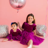 Carly Bubble in Deep Purple Confetti