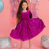 Diana in Deep Purple Confetti