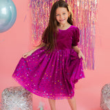 Diana in Deep Purple Confetti