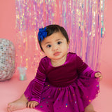 Carly Bubble in Deep Purple Confetti