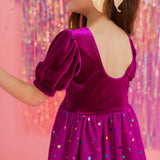 Diana in Deep Purple Confetti