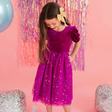 Diana in Deep Purple Confetti