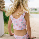 Ellie Swim in Pink Flags