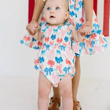 Maylen Poplin Bubble in Patriotic Bows