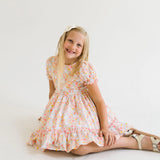 Aura Poplin Dress in Bunny Field