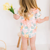 Puff Baby Romper in Soft Floral