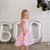 Olivia Dress in Floral Ghost