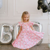 Olivia Dress in Floral Ghost