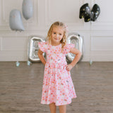 Olivia Dress in Floral Ghost