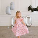 Olivia Dress in Floral Ghost