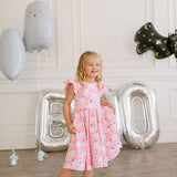 Olivia Dress in Floral Ghost